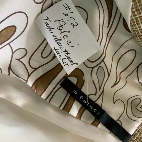 Poleci Tan, 3/4 sleeve, Button down, Deconstructed Jacket - Picture 5 of 5